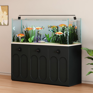 鱼缸底柜客厅小型简易家用水族馆专用底滤柜放置柜鱼缸架定制柜子