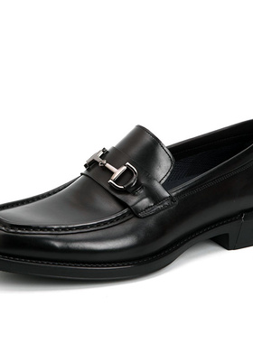 意大利进口沙驰男鞋2023春季款超轻底牛皮套脚休闲皮鞋ISMT3B1113