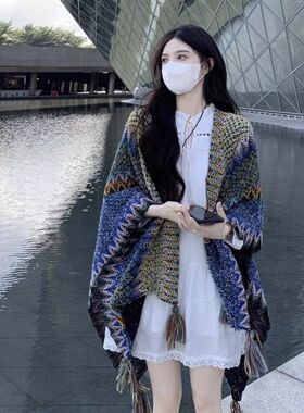 云南丽江披肩刘亦菲宽松