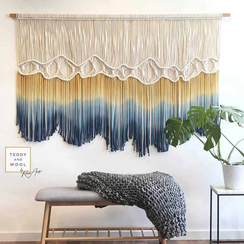 现代简约流苏壁毯波西米亚民宿客厅卧室床头装饰手工制作染色挂毯,居家布艺,挂毯/壁毯,淘宝优惠券,粉丝福利购,淘宝优惠卷