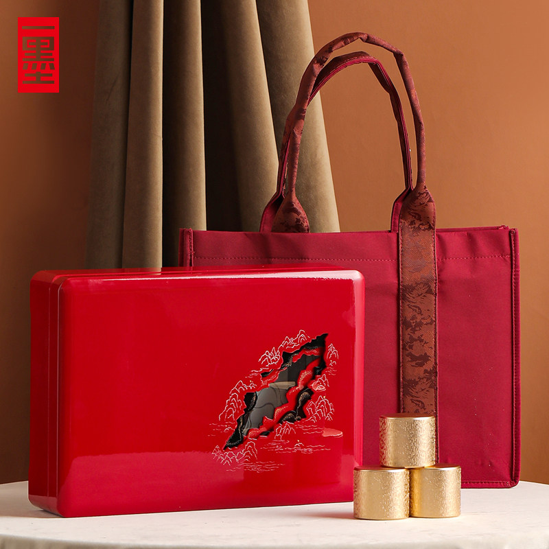 一墨木中式国风烤漆茶叶包装