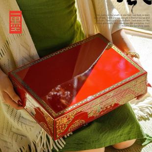 高档木盒普洱茶收纳盒储存罐普洱茶饼礼品盒福鼎白茶礼盒空盒包装