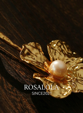ROSALOLA 低语·复古鎏金工艺胸针·LOLA系列 122229