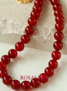 ROSALOLA 车厘子红·浪漫复古新中式红玛瑙项链·LOLA系列 010502