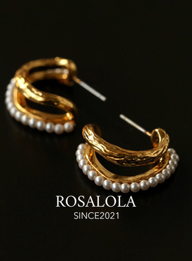 ROSALOLA 时光印记·法式浪漫复古耳环·LOLA系列 122215