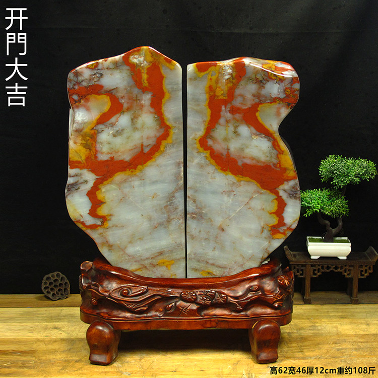 新疆戈壁彩玉奇石玉石原石自然石酒店会所别墅客厅高档装饰品摆件