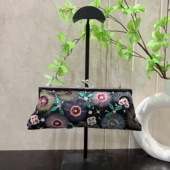 复古包包女新中式 手提包搭配旗袍手拎包斜挎包手工珠绣民族风女包