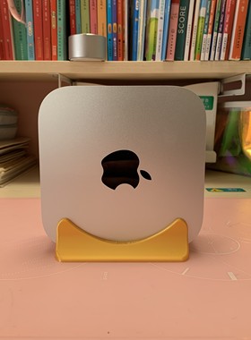 苹果电脑macminim4侧放支架方便收纳整理3D打印设计