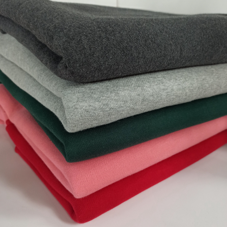 秋冬保暖加厚布料纯棉抓毛大卫衣面料 单面拉绒厚款手感软不起球