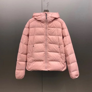 GROLT95鹅绒软糯设计感微胖显瘦秋冬保暖外套连帽羽绒服女 W7001