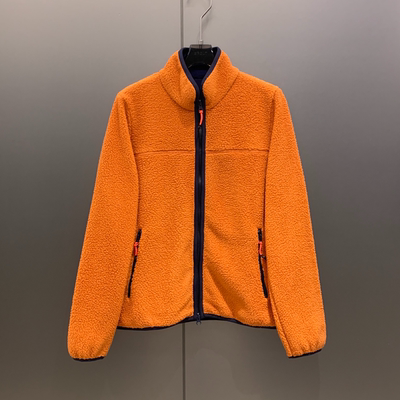 时尚休闲后领三角标摇粒绒夹克外套女 W7167