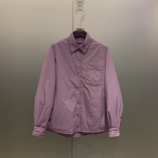 薄棉外套女 衬衫 日系口袋百搭显瘦翻领长袖 W7015 小雨姐在这里