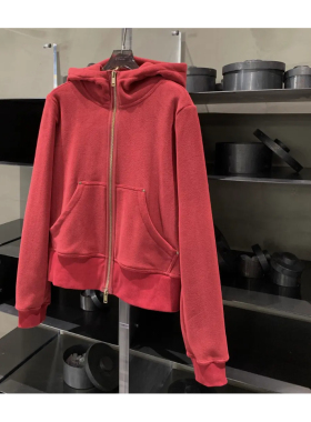 【小雨姐在这里】480G摇粒绒双拉链高克重连帽卫衣外套 WT9116