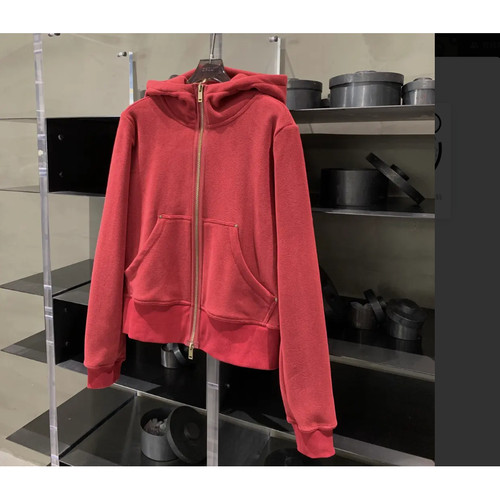 【小雨姐在这里】480G摇粒绒双拉链高克重连帽卫衣外套 WT9116