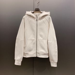 【小雨姐在这里】秋冬新款显瘦全拉链宽松加绒连帽卫衣外套女7041