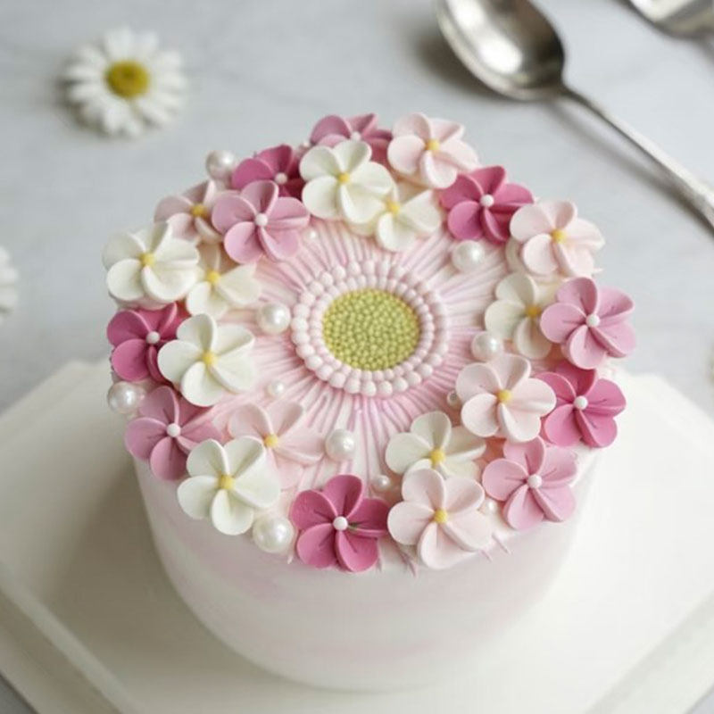 翠珠花巧克力翻糖裱花硅胶模具清新小花森系烘焙甜品母亲节装饰