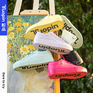 鮀品板鞋女款秋冬情侣白色鞋子百搭学生时尚休闲鞋厚底复古小白鞋