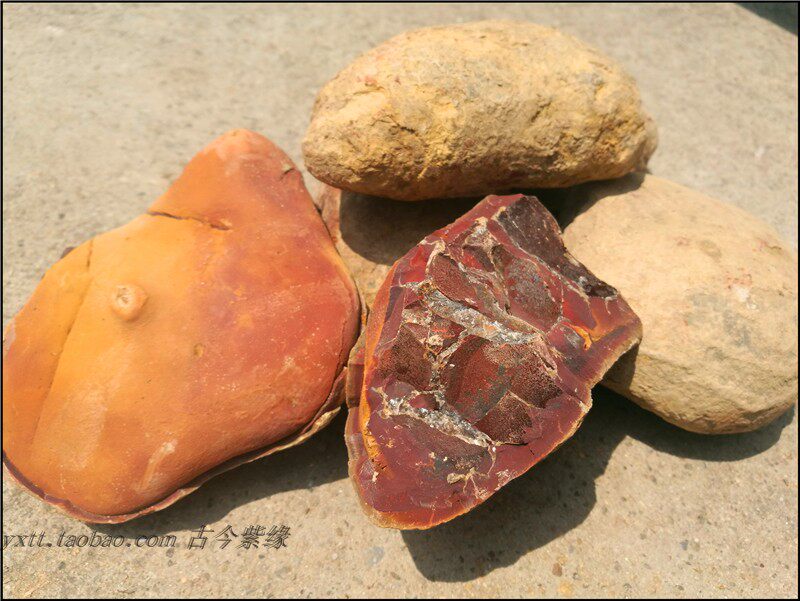 古今紫缘 宜兴紫砂矿料泥料 黄龙山稀有原矿石黄 石红 原矿石