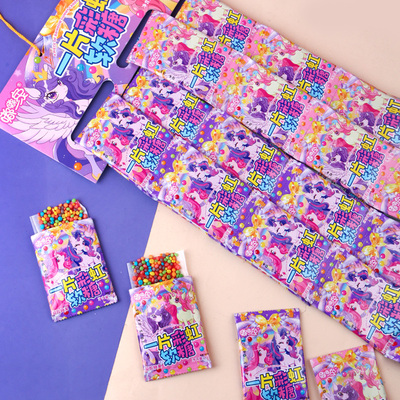 一片缤纷果味彩珠软糖网红凝胶橡皮糖儿童趣味零食分享小卖部批