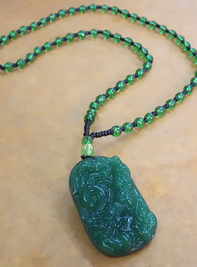 百搭龙牌吊坠长款毛衣链