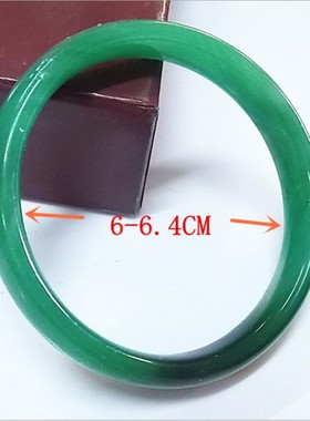 仿翡翠玻璃时尚风绿色款手镯