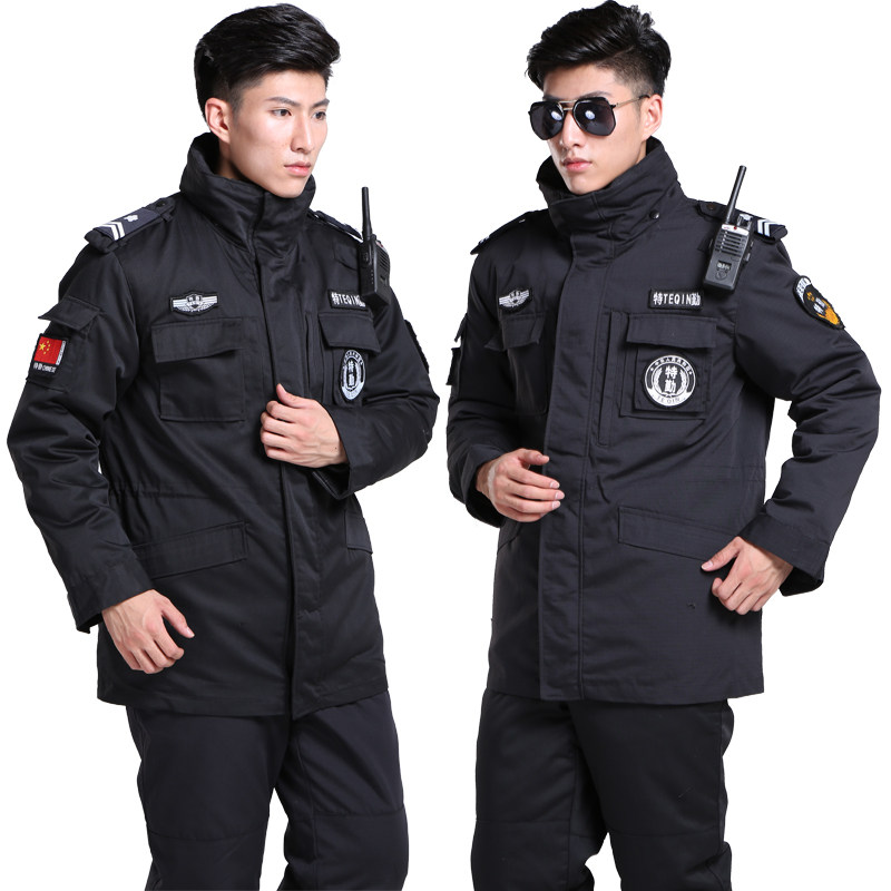 保安大衣棉服防寒服冬季加厚棉衣