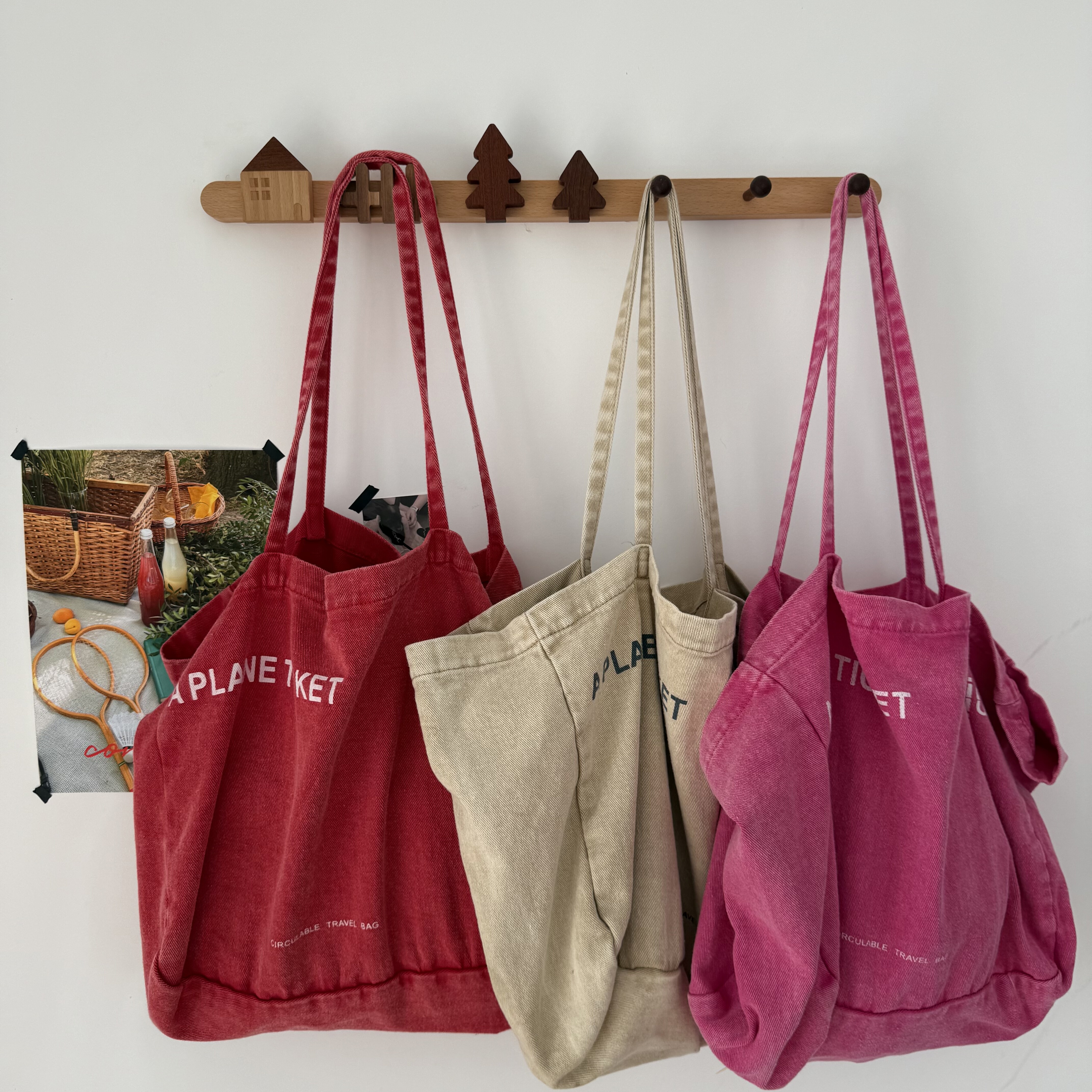 复古做旧牛仔托特包休闲简约大容量帆布包新款女牛仔布单肩包包,箱包皮具/热销女包/男包,托特包,淘宝优惠券,粉丝福利购,淘宝优惠卷