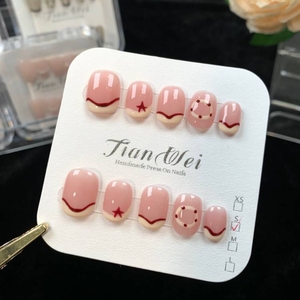 猫眼成品美甲片蝴蝶穿戴甲短款高级感手工短款网红爆款2024新款