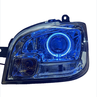 改装透镜五菱之光6388/6389前大灯前照灯组合灯双光透镜加天使眼