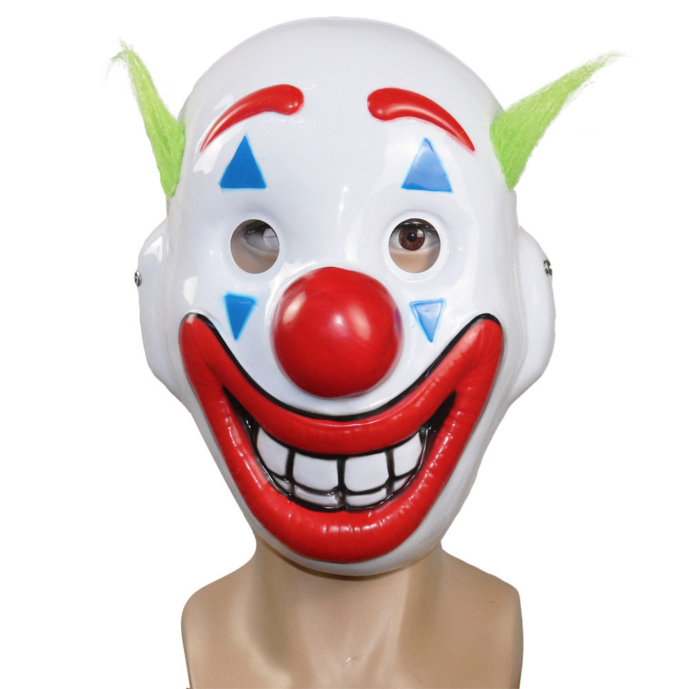 电影小丑面具恐怖弗莱克joker万圣节舞会面具 小丑面具 环保pvc