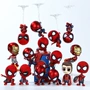 Phiên bản Marvel Marvel Q của người anh hùng Người Nhện Iron Man trở lại chiếc xe lắc đầu từ trang trí văn phòng - Capsule Đồ chơi / Búp bê / BJD / Đồ chơi binh sĩ mô hình bandai
