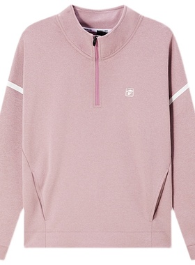 探路者训练外套女 春夏新品时尚宽松弹力舒适长袖卫衣TAEJ82181