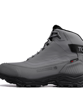 探路者冬靴男 24秋冬户外新加绒保暖防滑防泼水徒步鞋TFDDBM91715