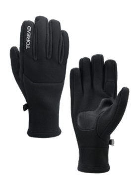 探路者手套男女2023秋冬户外保暖可触屏抓绒徒步手套TELLAL90332