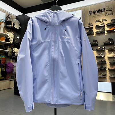 探路者女硬壳防水透气冲锋衣