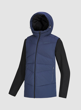 探路者徒步外套男女21秋冬户外二合一马甲外套TAEJ91305/92306