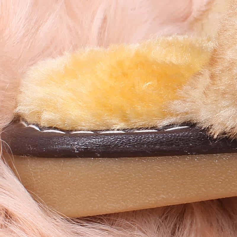 Pantoufles enfants en cuir synthétique pour hiver - semelle tendon - Ref 1012436 Image 3