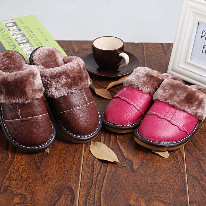 Chaussons enfants en cuir pour hiver - semelle tendon - Ref 1008277 Image 1