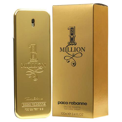 PACO RABANNE帕高1MilLION黄金百万金砖金条男女士香水小样Q版5ML