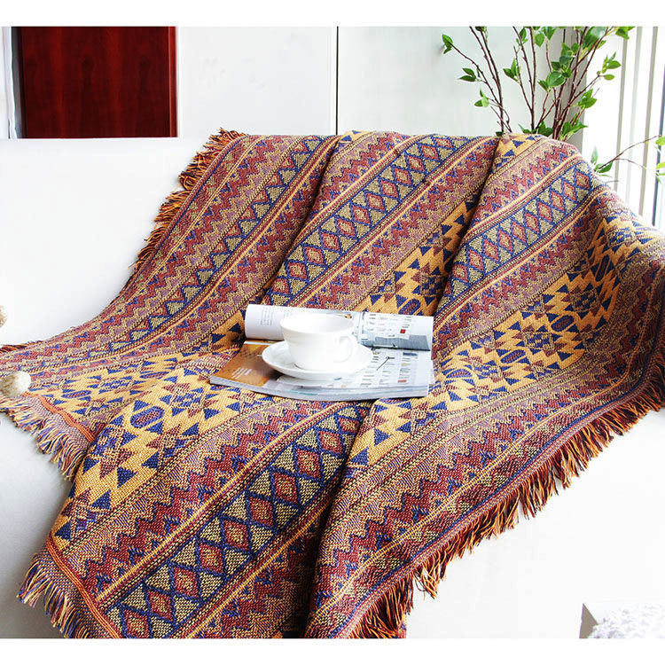 出口欧洲沙发罩 床盖毯 纯棉毯子线毯 客厅地毯 美式沙发垫巾毛毯,居家布艺,沙发套,淘宝优惠券,粉丝福利购,淘宝优惠卷
