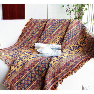 出口欧洲沙发罩 床盖毯 纯棉毯子线毯 客厅地毯 美式沙发垫巾毛毯