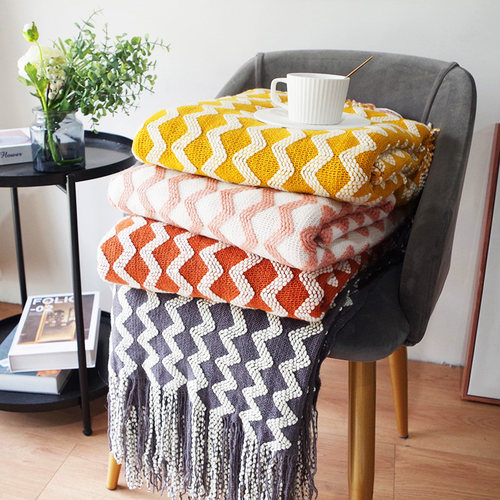 简约沙发巾民宿柔软休闲毯