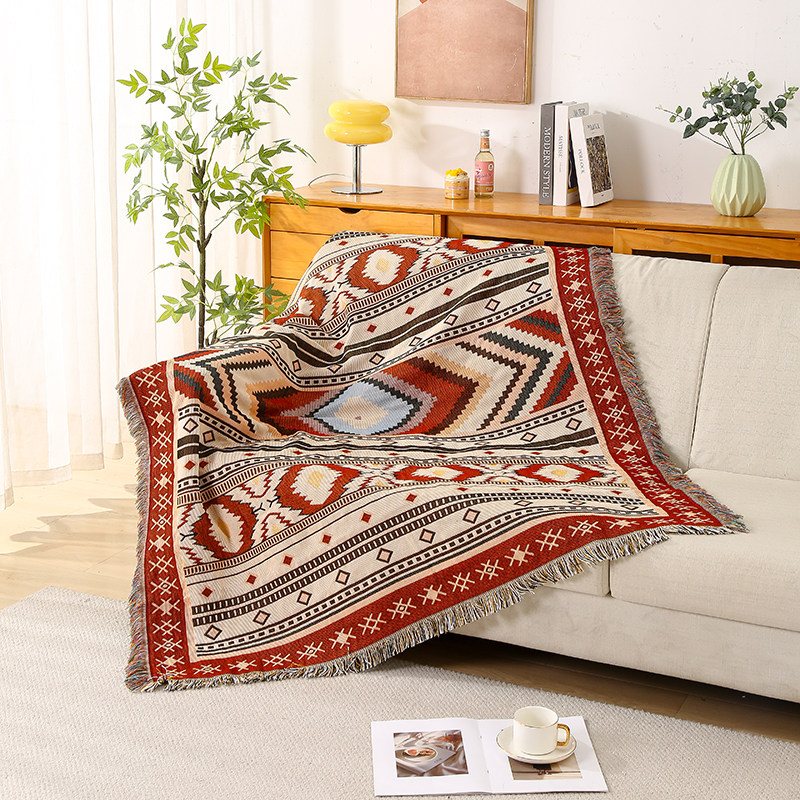 波西米亚时尚百搭风单人沙发巾沙发毯盖布盖毯防尘布桌布装饰布