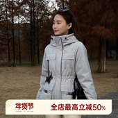 HELA AOMI 爱马冲锋鹅 邱莹莹 90鹅绒 绵羊皮大口袋羽绒服