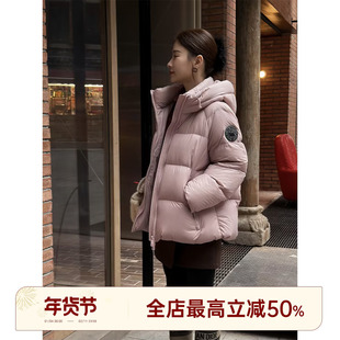 邱莹莹 HELA AOMI “加拿大黑标高蓬系列”90白鸭绒短款羽绒服