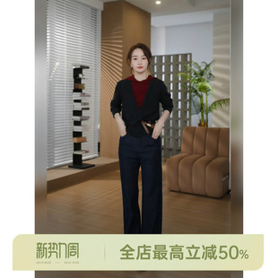 绵羊毛微喇牛仔裤 江南原单.羊毛牛仔裤 AOMI 邱莹莹HELA