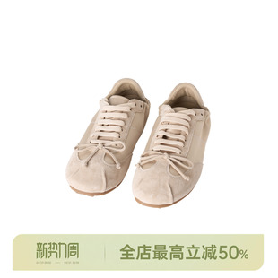 分瓣结构复古氛围感德训鞋 邱莹莹HELA 手工鞋 常青款 AOMI