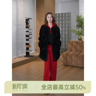 100%羊驼毛高级感软糯毛呢外套 权利大衣 邱莹莹HELA AOMI