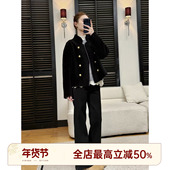 原单线.小金扣皮草 邱莹莹 HELAAOMI 绵羊毛100%高级时髦外套