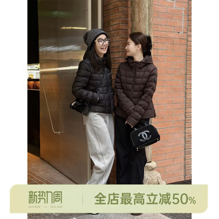 排骨鹅 AOMI 90白鹅绒小蛮腰轻盈小个子羽绒服 HELA 邱莹莹